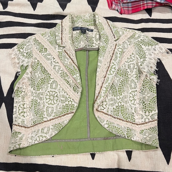 True Meaning Jackets & Blazers - Lace cropped blazer